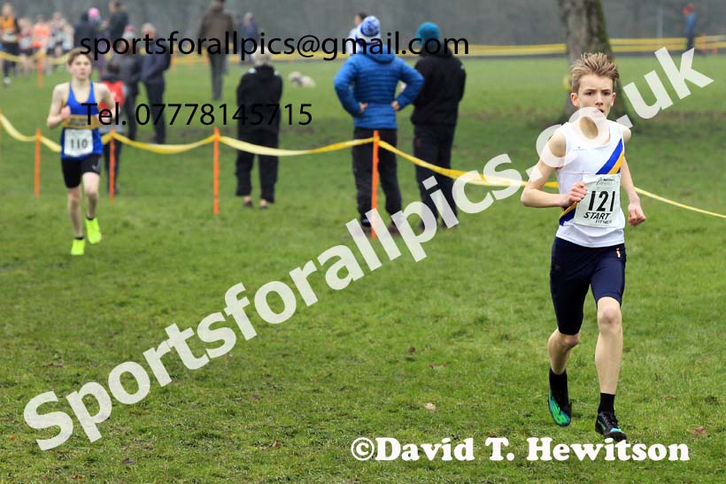 Boys Under-13s 2023 Northern Cross Country Champs., Witton Park, Blackburn. Photo: David T. Hewitson/Sports for All Pics